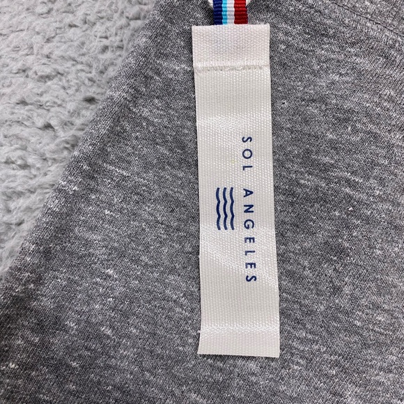 SOL ANGELES Pants Mens XL Extra Large Heather Gray Essential Joggers Striped - Picture 6 of 16